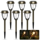 Xmcosy+ Solar Pathway Lights Outdoor, Warm White 10/25 Lm Glass .... Fixed Price $75.11.