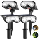 Hmdecor Solar Spot Lights Outdoor IP67 Waterproof 4 Pack Cold White 6500K. Fixed Price $23.70.