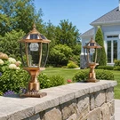 Pack 20'' Solar Lamp Post Led Light Outdoor Dusk Dawn Pier Mount Base Gold. Fixed Price $179.99.