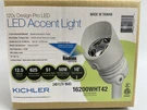 Kichler 16200WHT42 120V Led Accent Spot Light 12.5W - Textured White Finish. Fixed Price $18.49.