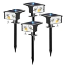 Up Your Yard Automatically - 4 Pack Solar Motion Sensor Lights. Fixed Price $59.99.