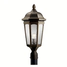 Kichler 9532 Bronze Courtyard 1-LIGHT Outdoor Post. Fixed Price $247.99.