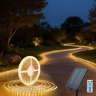 Solar Led Strip Lights Outdoor Waterproof 32.8 Ft 3000K Rope Powe.... Fixed Price $38.28.