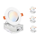 In. Led Swivel Gimbal Recessed Lights, Ic Rated, CRI90 White 4-PACK. Fixed Price $35.99.