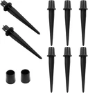 Biaungdo 8 Pack Metal Stakes, 5.3 Inch Solar Light Replacement Black Out. Fixed Price $21.94.