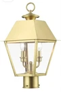 Livex Lighting, 27216-08, Wentworth, Outdoor Medium Post Top Lantern, Natural.... Fixed Price $207.15.