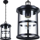 Ufond Outdoor Pendant Lantern, Light Black Finish For L,. Fixed Price $60.34.
