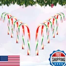 Vcoken 10'' Christmas Candy Cane Lights Outdoor Pathway, Set Of. Fixed Price $88.49.