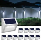 Outdoor Fence LIGHTS,12 Pack Solar Powered Deck Waterproof Stairs. Fixed Price $69.43.