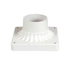 Portfolio Outdoor 3.5-INCH Square Traditional Pier Mount Base White Aluminum. Fixed Price $19.99.