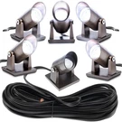 Pack Waterproof Brass Underwater IP65 Pond Lights Led Submersible Poo.... Fixed Price $142.59.