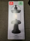 Globe Electric 44717 Zeke 19" Tall Outdoor Pier Mount Post Light - Black. Fixed Price $39.95.