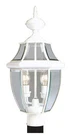 Livex Lighting 2254-03 Monterey Outdoor White Finish Solid Brass Post.... Fixed Price $401.28.