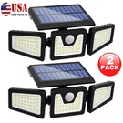 Led Motion Sensor Solar Lights 2 Pack Outdoor IP65 Waterproof Security Lamp. Fixed Price $18.99.