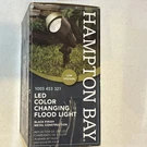 Hampton Bay Led Color Changing Flood Light Black Outdoor Low Voltage WH1501L-3. Fixed Price $18.99.