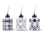 Tiki Glass Tie-dye Tabletop Torches, 3-PACK Decorative 16-OUNCE, Blue. Fixed Price $50.62.