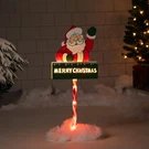 Northlight 28" Lighted Santa Claus 'merry Christmas' Lawn Stake - Clear Lights. Fixed Price $41.57.