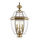 Livex Lighting Monterey 3 Antique Brass Outdoor Post Top Lantern. Fixed Price $285.99.