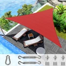21-28FT Sun Shade Sail Triangle Canopy Uv Block Cloth Patio Garden Outdoor. Fixed Price $147.43.