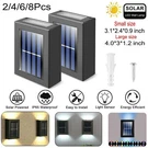 Outdoor Solar Powered 2 Led Deck Lights Garden Patio Pathway Stairs Step Lamp. Fixed Price $25.55.
