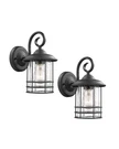 2 Pack Emliviar 1-LIGHT Outdoor Wall Lantern Black Finish OS-1803CW1. Fixed Price $34.99.