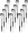 Gigalumi Solar Garden Lights 12 Pack Stainless Steel Outdoor Led Cold White. Fixed Price $59.45.