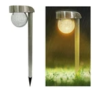 Hanging Crackle Ball Solar Pathway Light, Set Of 4. Fixed Price $49.99.