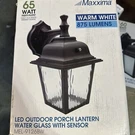 Maxxima Led Porch Lantern Outdoor Wall Light Fixture - Aged Bronze, Brown 65. Fixed Price $45.00.