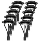 10X 100W Led Post Top Light Dusk DAWN,14000LM Outdoor Circular Area Pole Lamp. Fixed Price $1313.59.