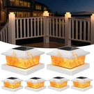 Flyingod Solar Post Cap Lights, 6 Pack Outdoor Flickering Flame Fit For.... Fixed Price $41.61.