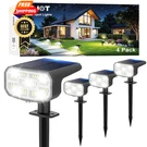 Jejot Solar Spot Lights Outdoor Waterproof IP65,4 Pack, COOL-6000K. Fixed Price $45.98.
