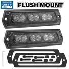2X 8" 120W Flush Mount Cree Led Work Light Bar Spot Pods Driving Reverse Offroad. Fixed Price $39.99.