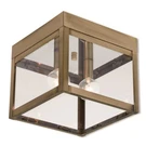 Livex Lighting Nyack Outdoor Flush Mount Antique Brass 20588-01. Fixed Price $233.96.