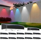 12-PACK Solar Waterproof Fence Lights, Rgb Led Deck & Wall Decor. Fixed Price $87.99.