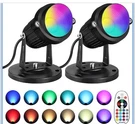 Sunvie Spotlight 120V Rgb Led Color Changing Landscape Lights In/outdoor. Fixed Price $27.99.