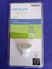 Kichler Showscape Series 3W 12V Landscape Led Light Bulb MR11 Base 264 Lumens. Fixed Price $9.99.