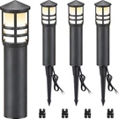 Sunvie 4-PACK Low Voltage Pathway Lights 3W 3000K 12-24V Led Landscape Black. Fixed Price $95.29.