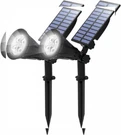 T-sun Solar Spotlights, Waterproof Outdoor Landscape 2 Pack, White. Fixed Price $43.46.