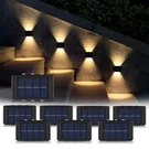 8 Pack Led Solar Fence Lights Dusk To Dawn Wall Garden Pathway Deck Lamp Outdoor. Fixed Price $19.99.