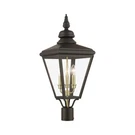 Livex Adams Lt Outdoor Large Post Top Lantern, Bronze/brass/cluster 27375-07. Fixed Price $939.96.