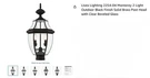 Livex Lighting 2254-04 Monterey Outdoor Black Solid Brass Post Head. Fixed Price $39.99.