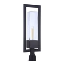Craftmade Perimeter 1 Light Post Mount, Midnight ZA4025-MN. Fixed Price $113.60.