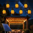 Solar String Lights Outdoor, 42FT Patio With 15 Flickering Flame. Fixed Price $40.66.