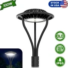 Kukuppo 100W Led Post Top Dusk Dawn Parking Lot Circular Area Lighting. Fixed Price $133.87.