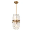 Used Crystorama Lighting HAY-1401-AG Hayes Mini PENDANT-15 Inches Tall. Fixed Price $465.80.