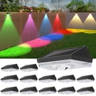 Ellasay Solar Fence Lights Outdoor: IP65 Waterproof Rgb Powered With 10.... Fixed Price $58.52.