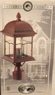 Copper Patina Outdoor Medium (7 X 17-1/2 ) Post Lamp Driveway Porch Yard Lantern. Fixed Price $49.95.