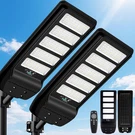 Pack 27" Solar Street Lights With Motion Sensor & Remote Control, 6500K Led. Fixed Price $166.99.