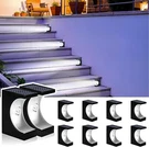 Jsot Step Lights, 8 Pack Solar Deck For Outside, Cool White. Fixed Price $25.99.