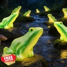 Behiller Solar Frog Path Lights, 6 Pk, Garden Art Yard Decor. Fixed Price $68.99.